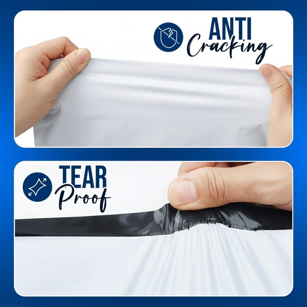 100 Durable Waterproof Polymailers 10x13 Poly Mailers Self Seal for Clothes Book - Picture 4 of 5